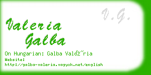 valeria galba business card